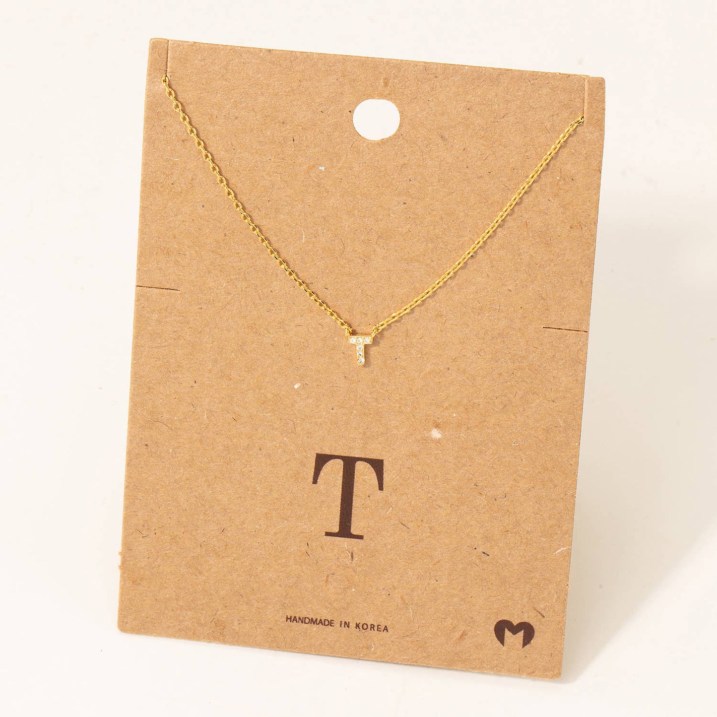 Mini Initial T Necklace