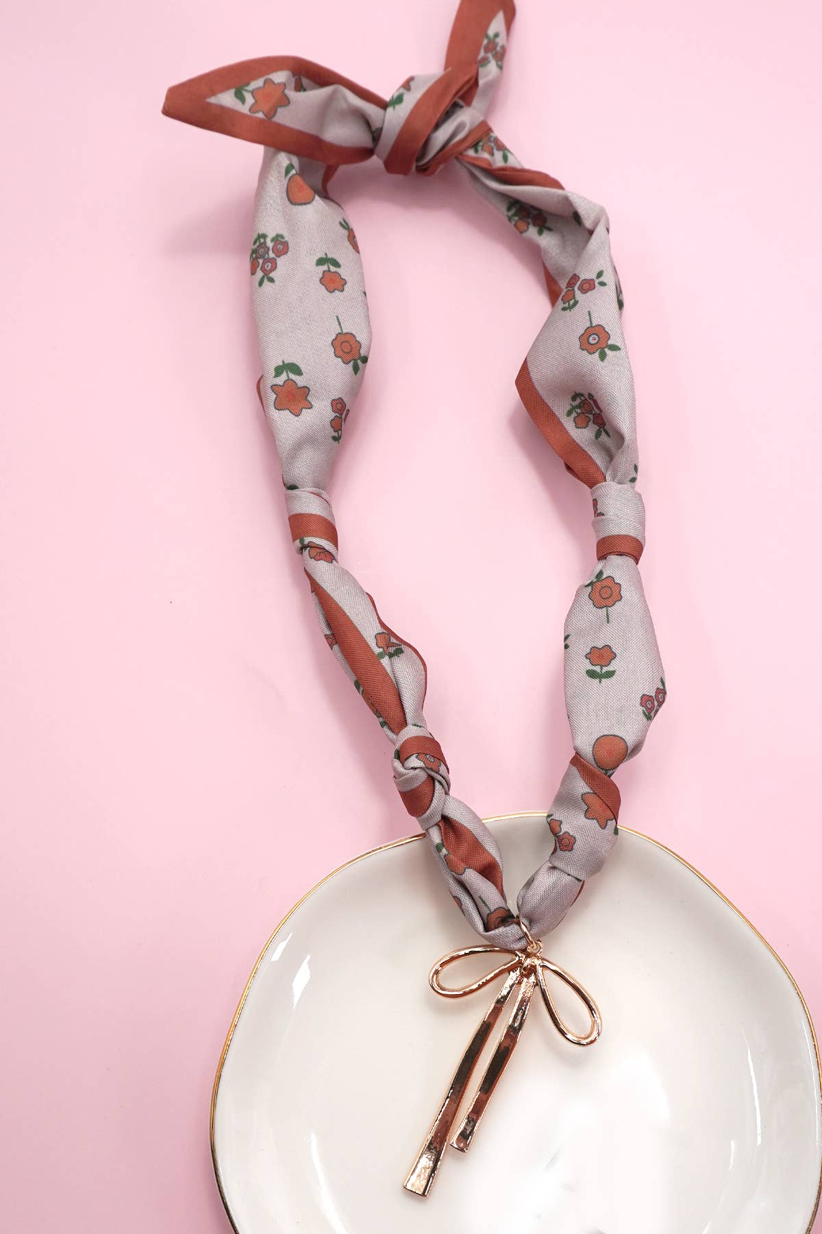 SCARF CHARM NECKLACE