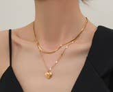 STAINLESS STEEL WATERPROOF TARNISH FREE NECKLACE | 40NK322