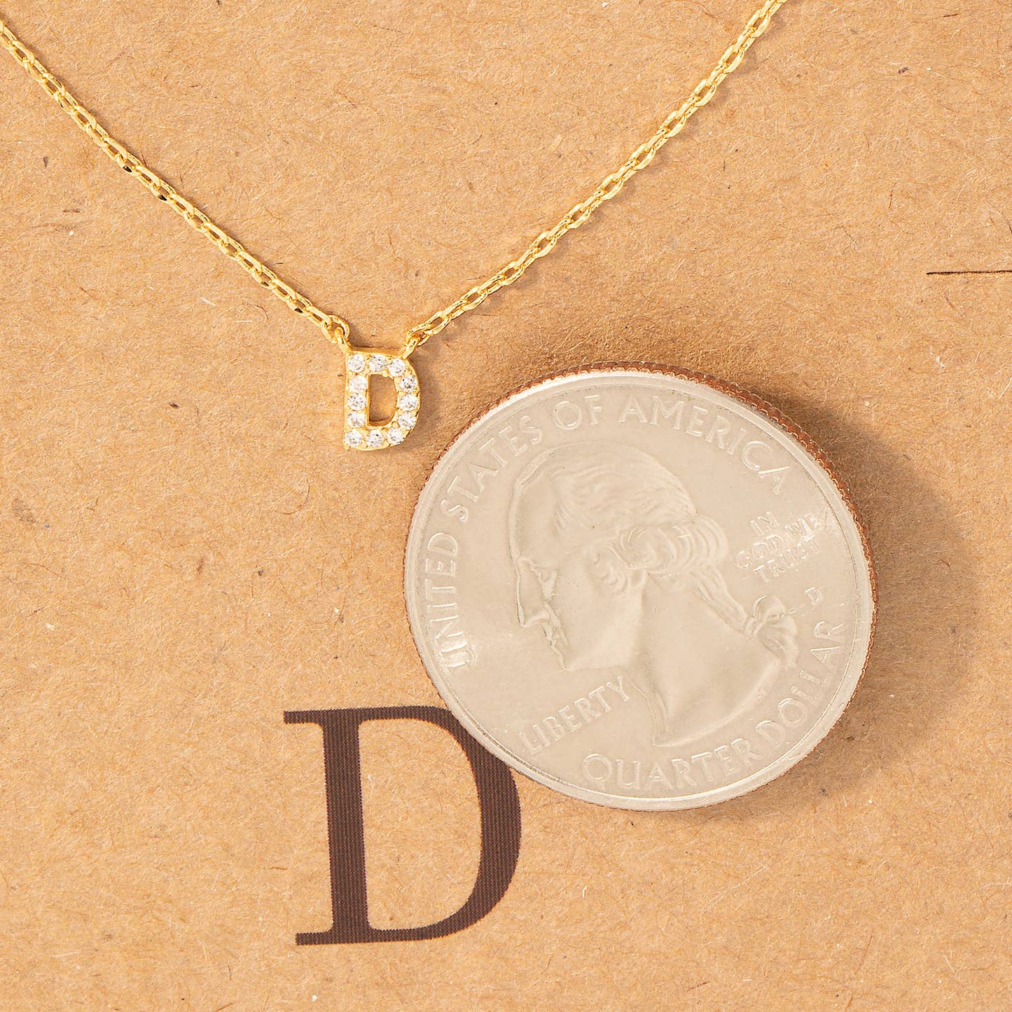 Mini Initial D Necklace