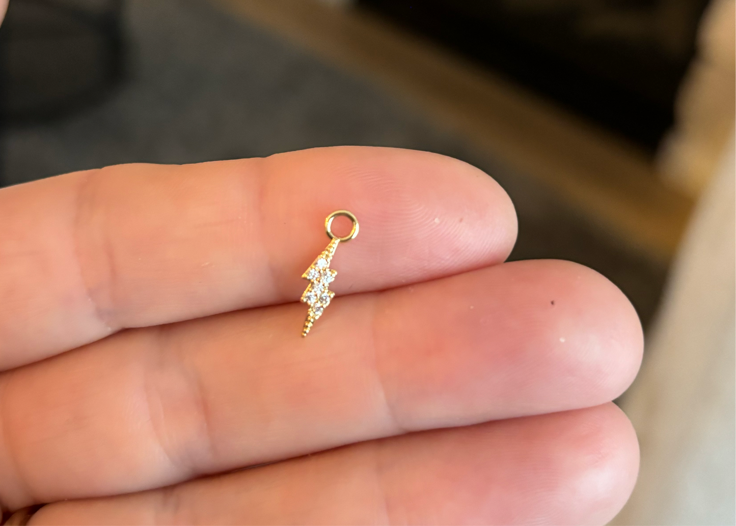 Gold Plated Lightning Bolt