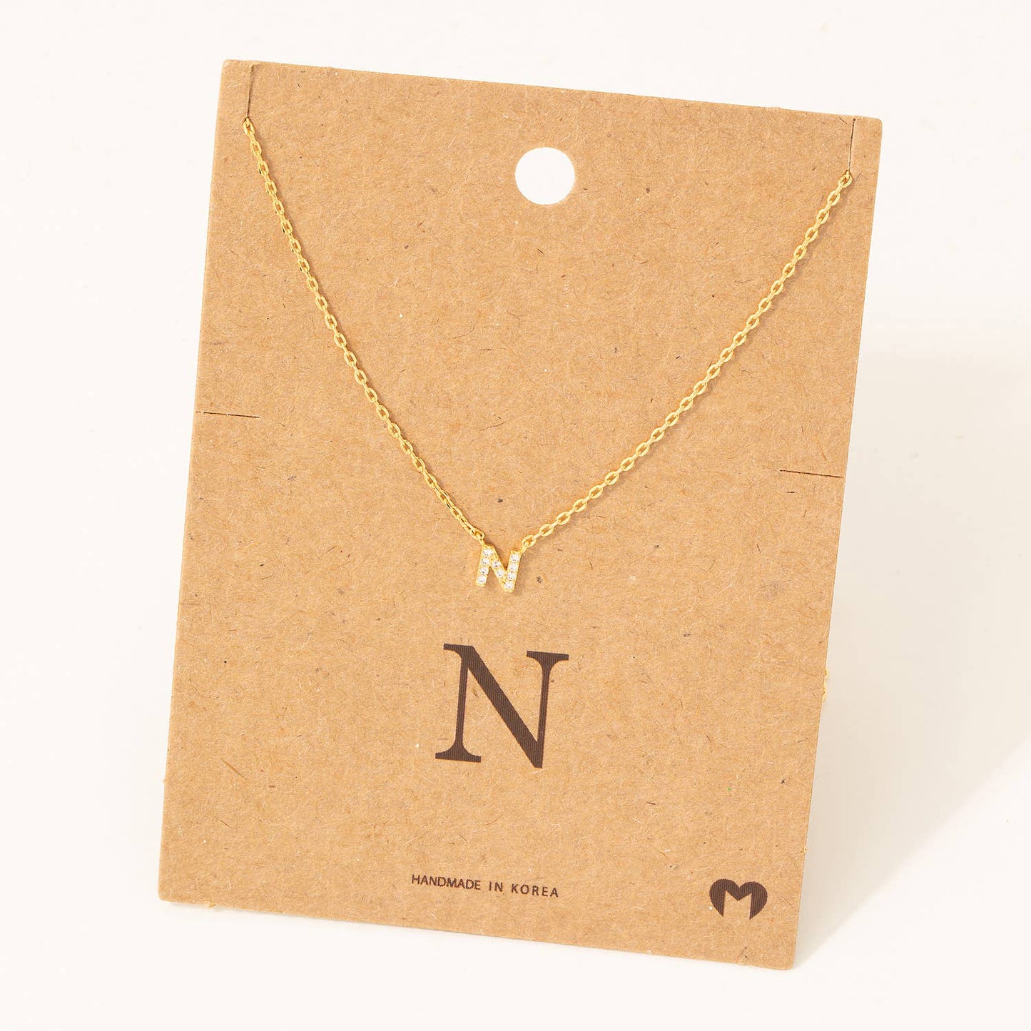 Mini Initial N Necklace