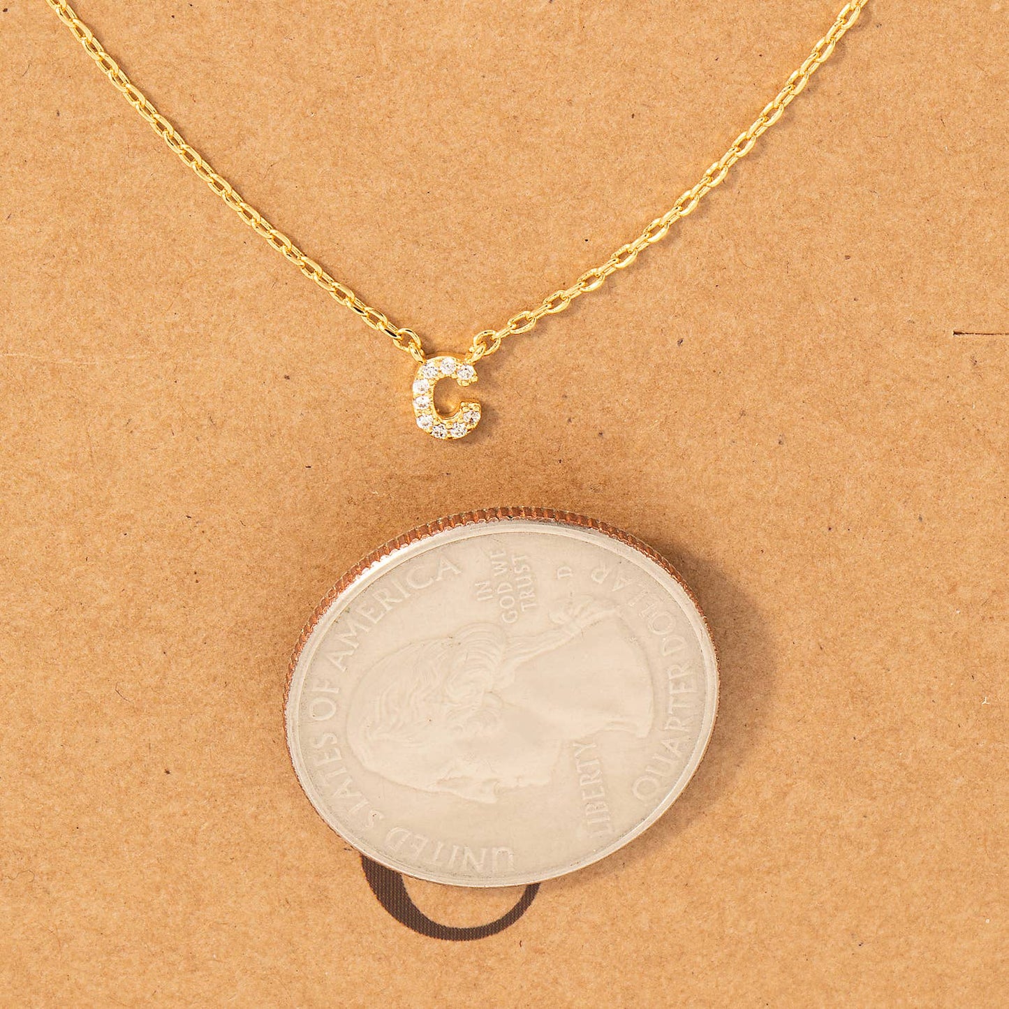Mini Initial C Necklace