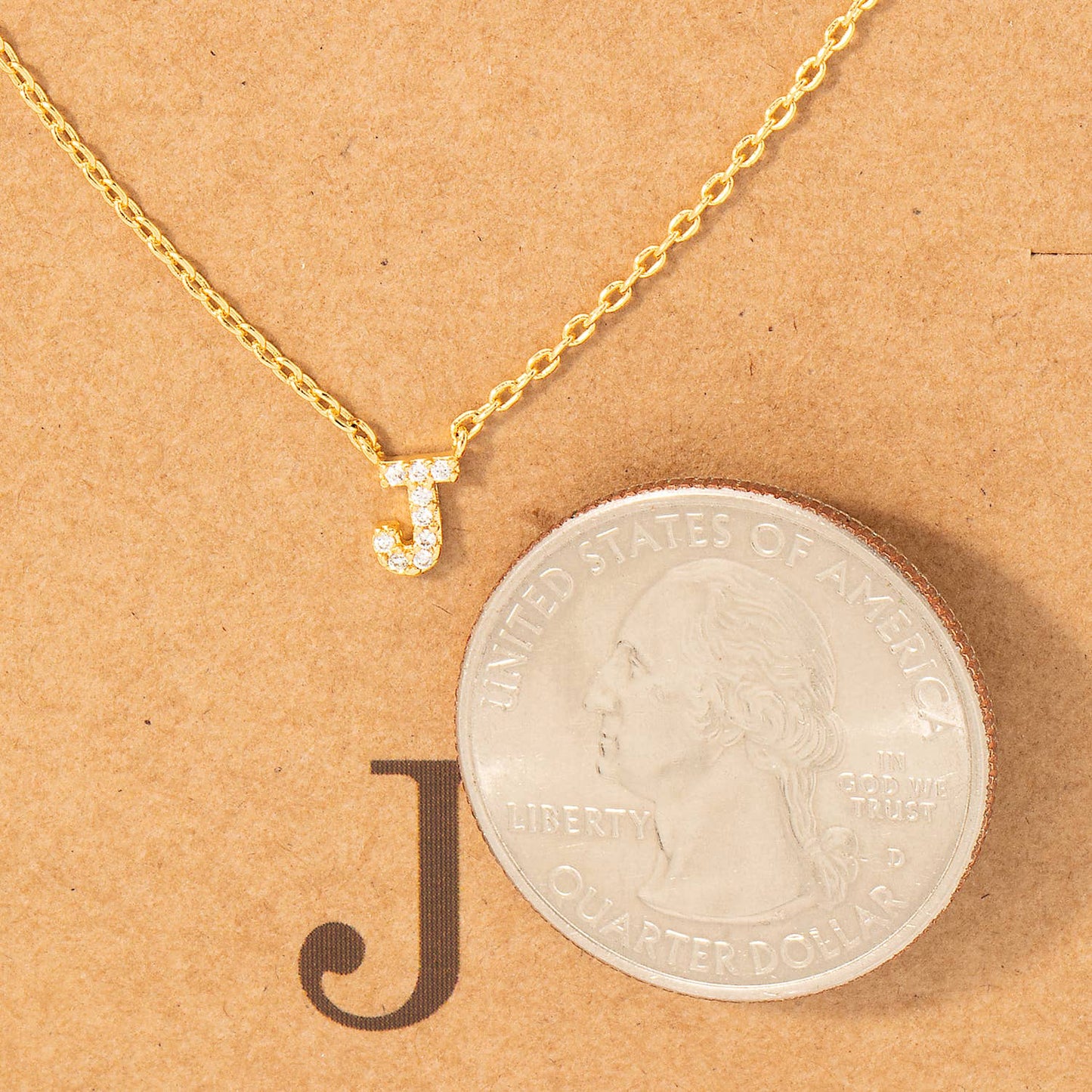 Mini Initial J Necklace