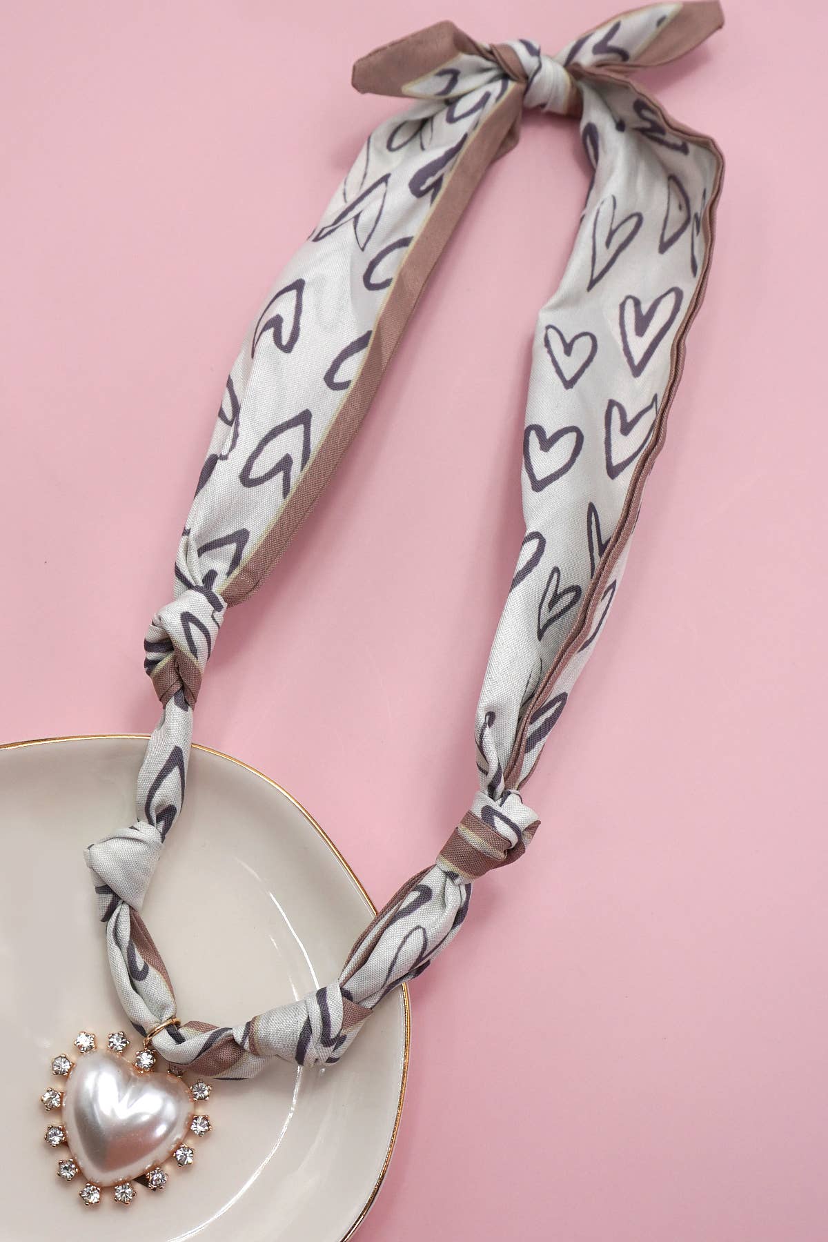 SCARF CHARM NECKLACE