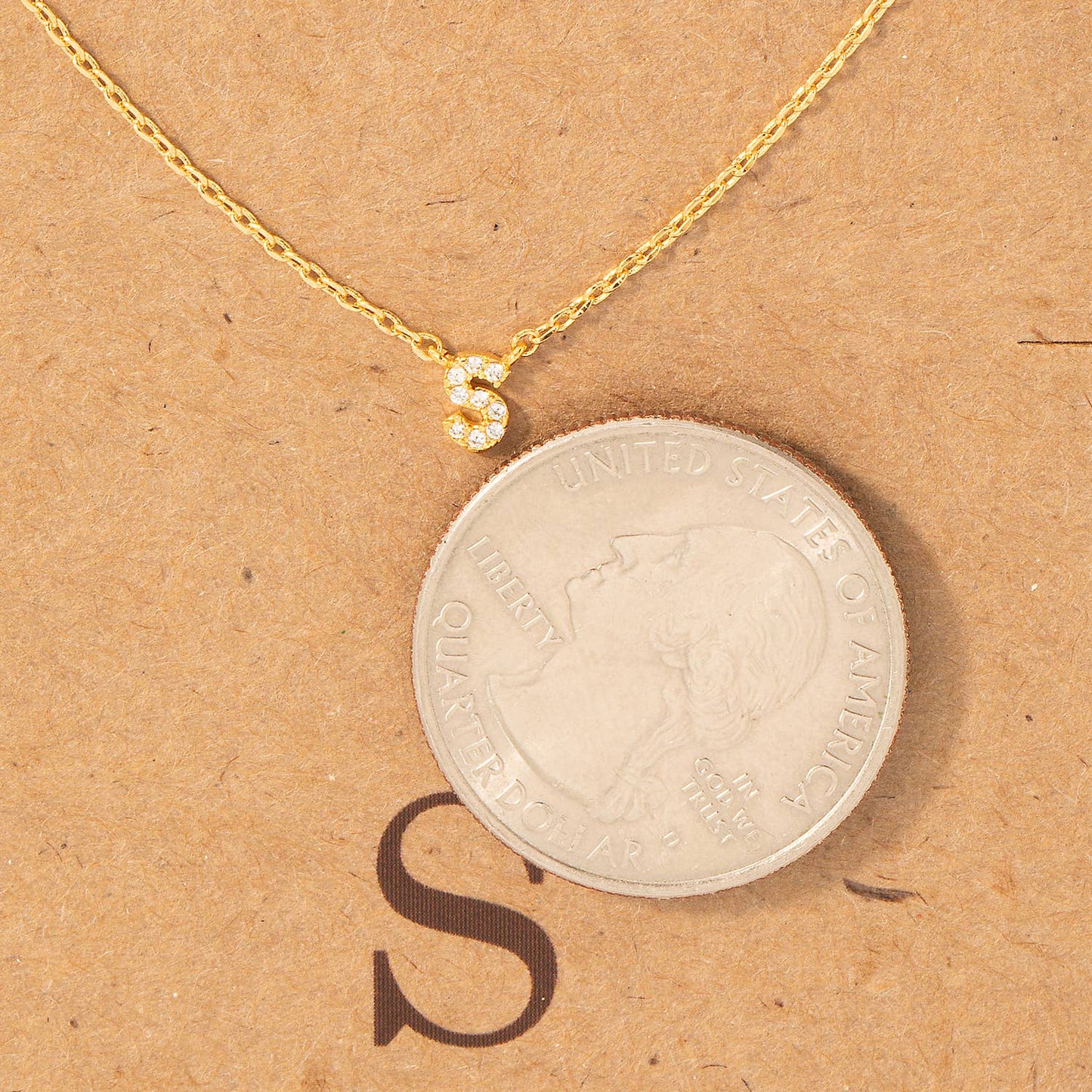 Mini Initial S Necklace