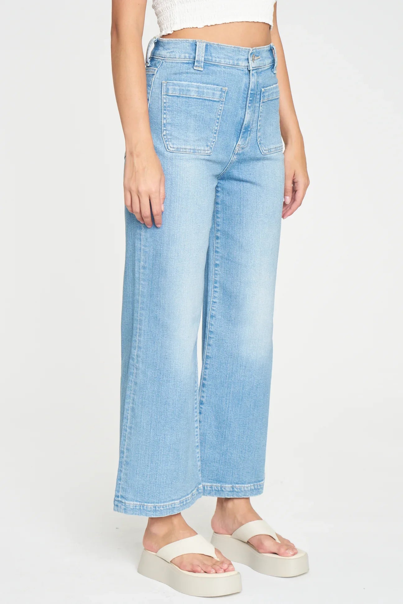 Siren Patch Pocket Wide Ankle - Premium Pant from DAZE Denim - Just $157! Shop now at Bri en Lyle Boutique
