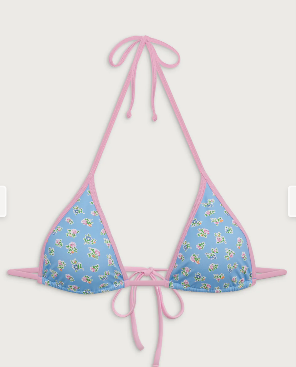 PARADISE HALTER FLORAL BIKINI TOP
