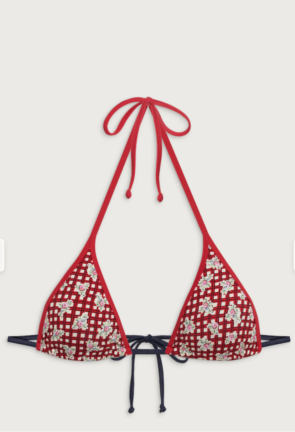 PARADISE HALTER FLORAL BIKINI TOP