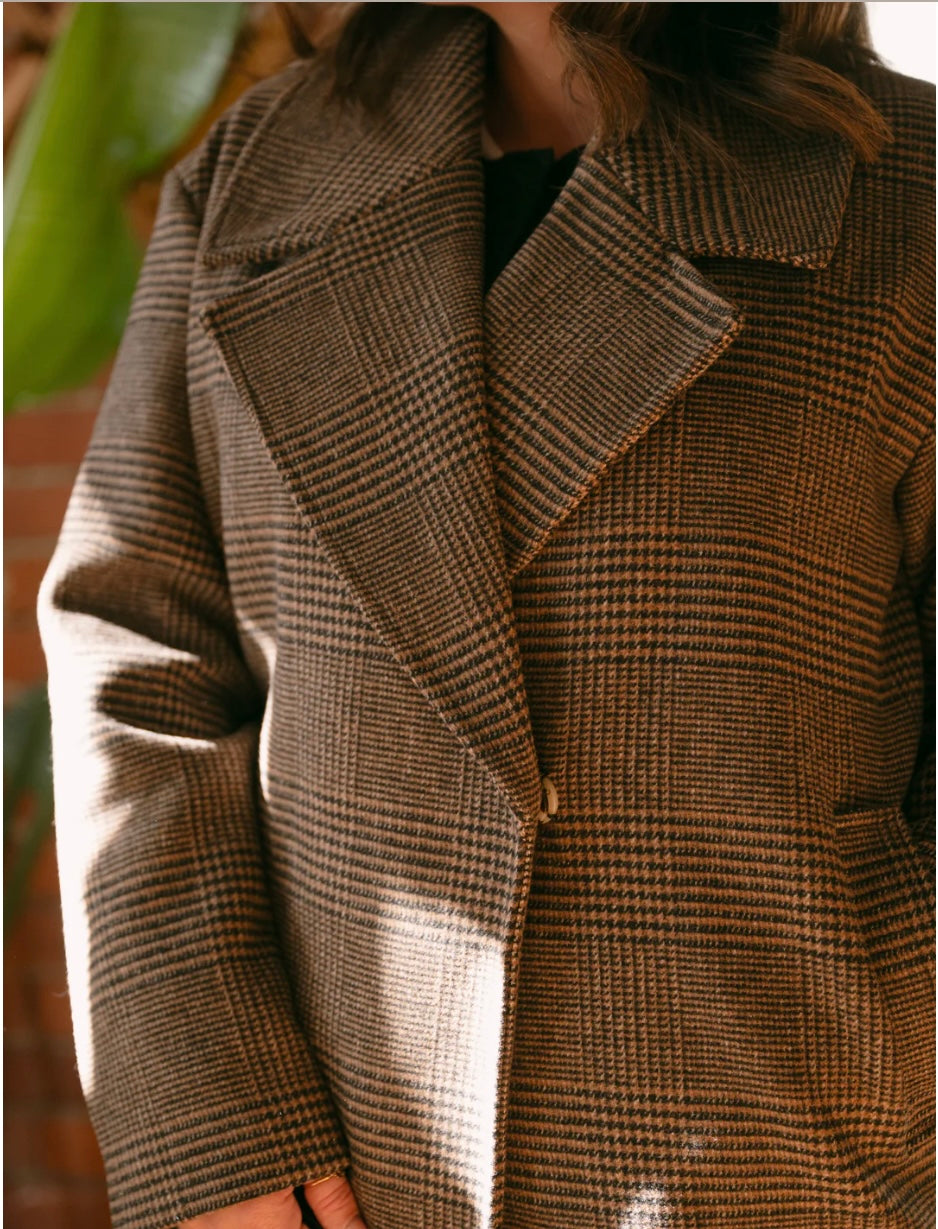 MADISON PLAID COAT
