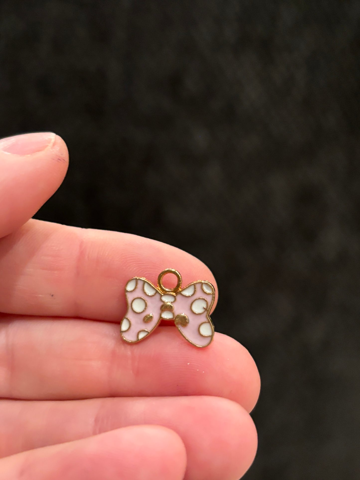 Pink Polka dot Bow