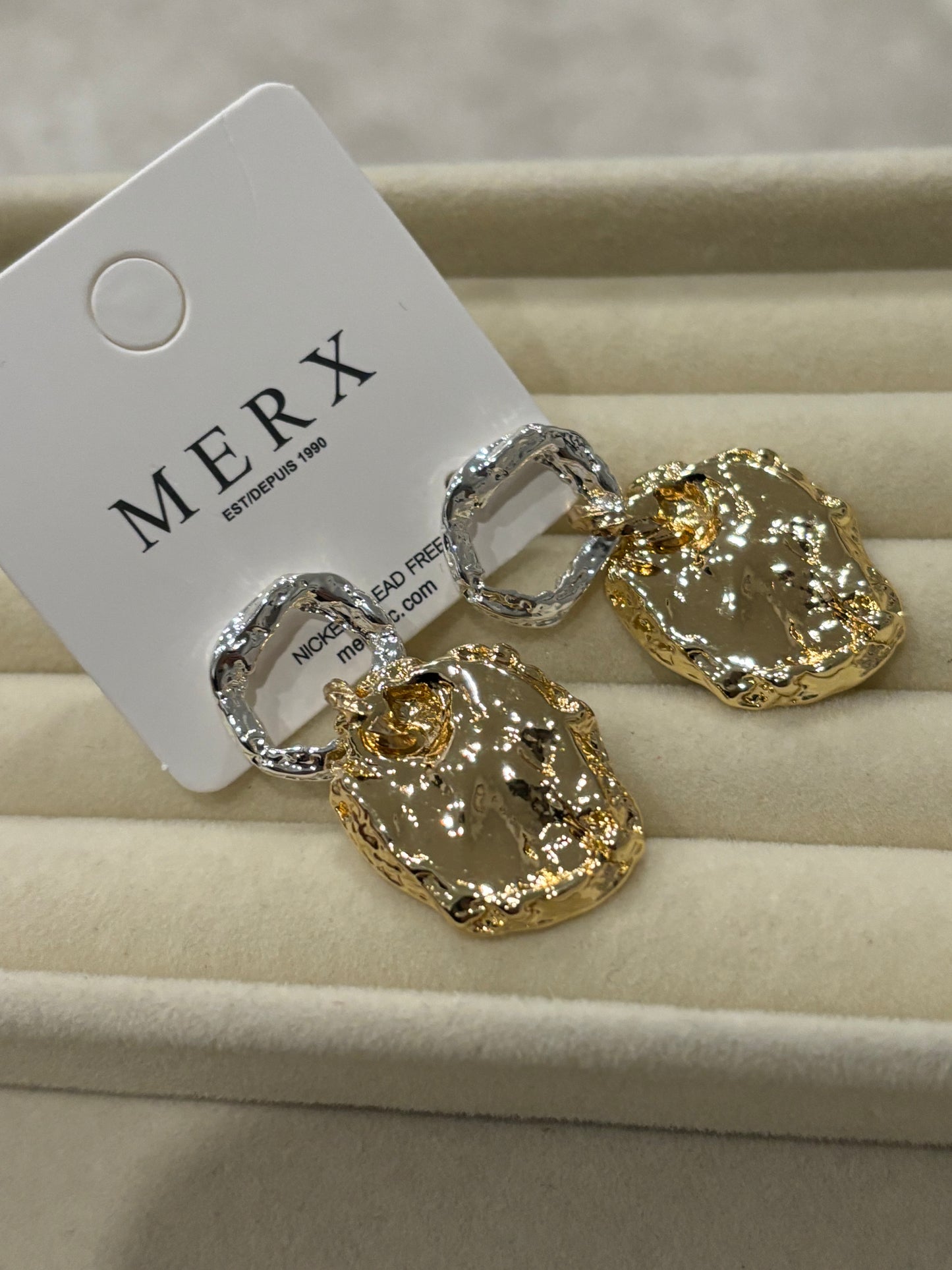 Silver and Gold earrings