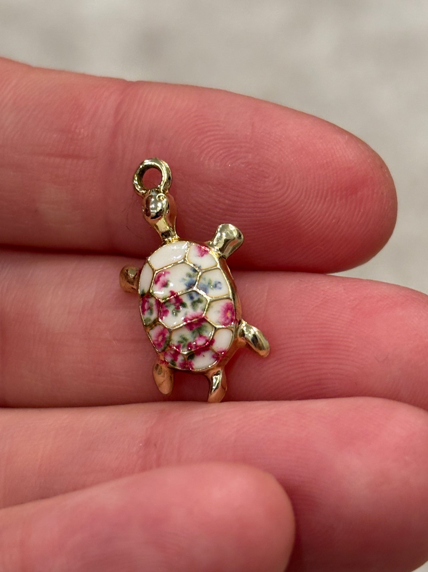 Gold Plated Multicolor Sea Turtle