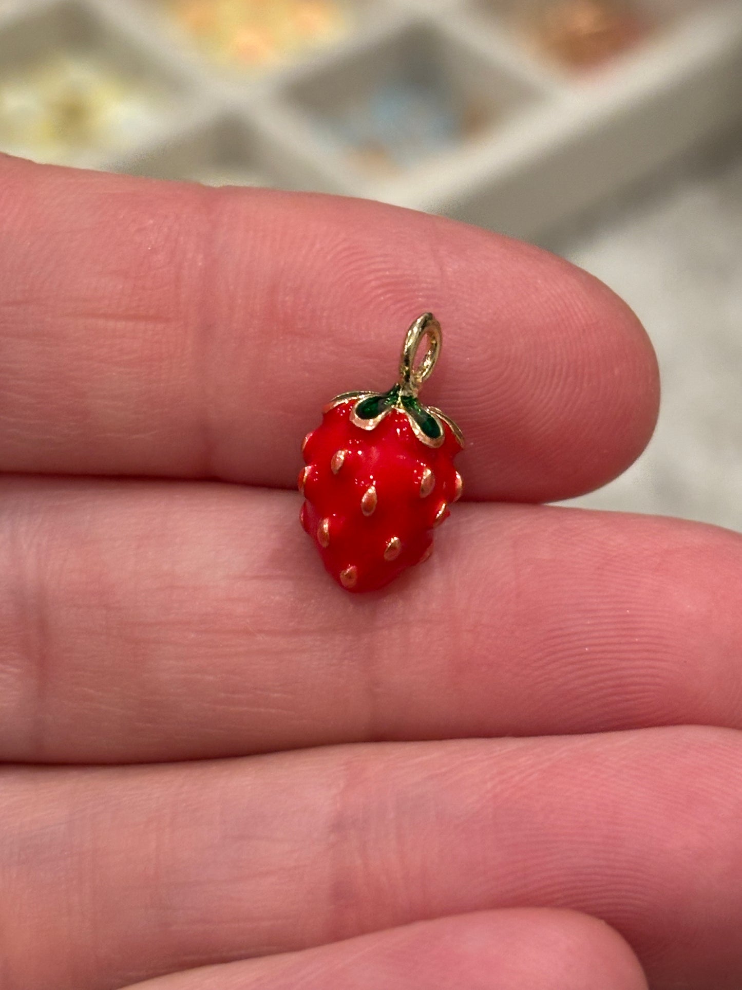 Strawberry Fruit Gold Plated