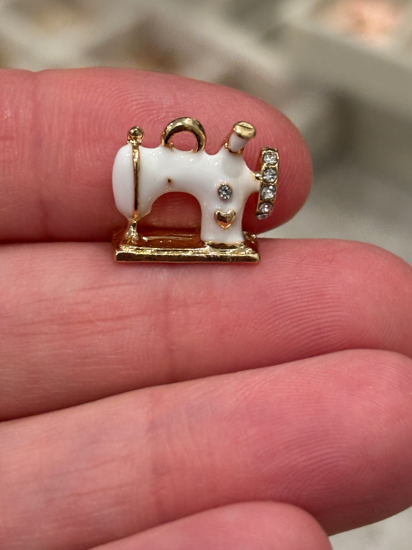 Sewing Machine Gold Plated