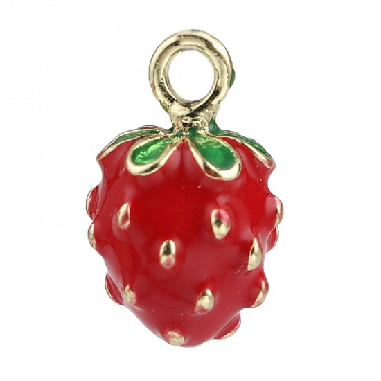 Strawberry Fruit Gold Plated