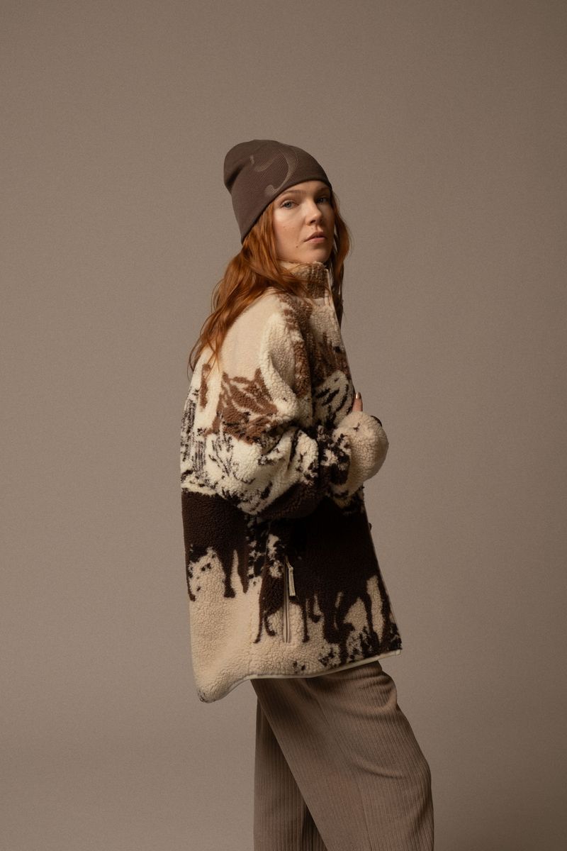 KUWALLA SHERPA ZIP UP JACKETS