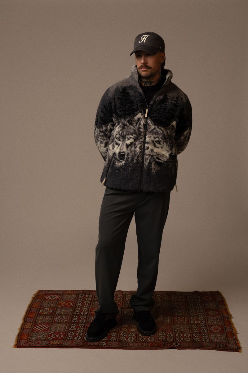 KUWALLA SHERPA ZIP UP JACKETS
