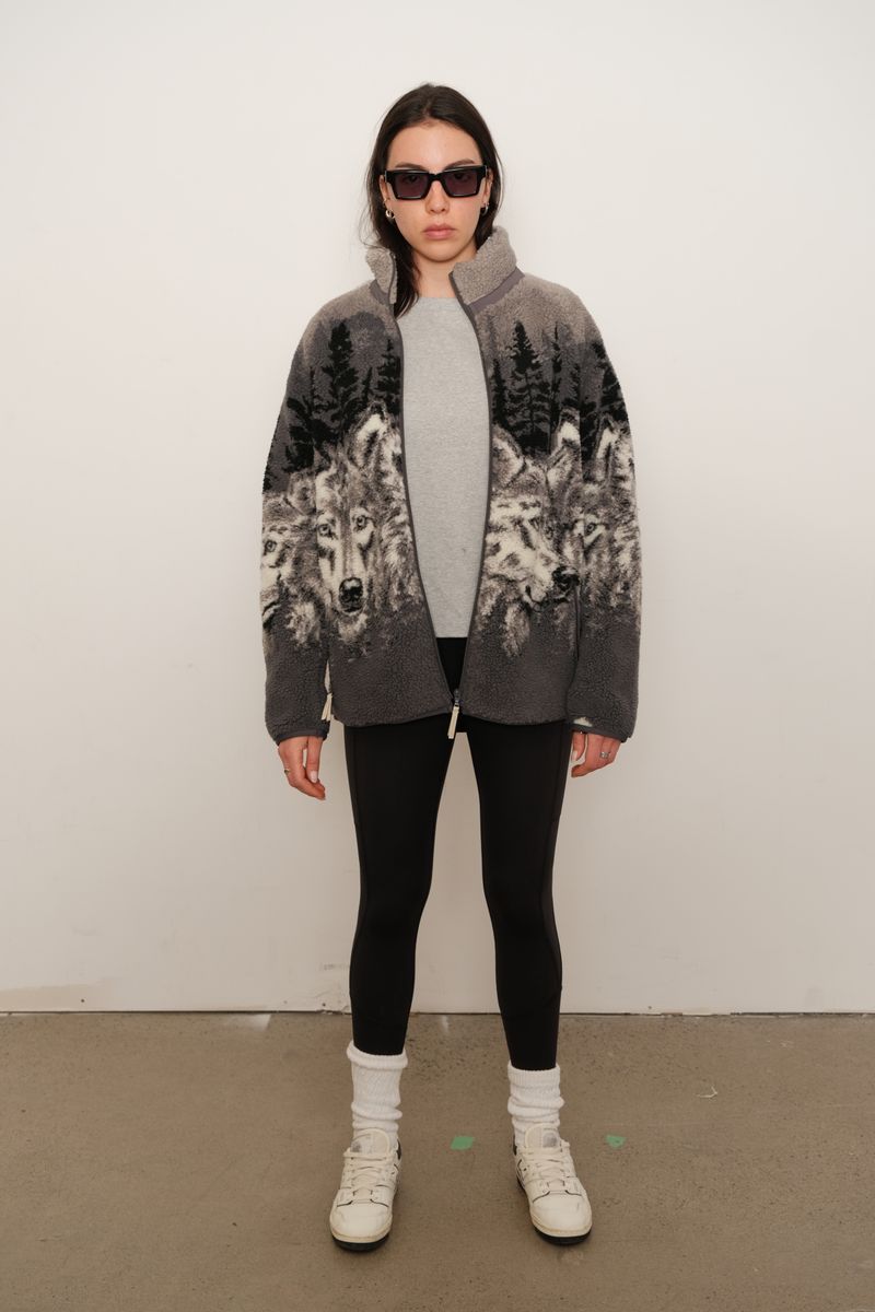 KUWALLA SHERPA ZIP UP JACKETS