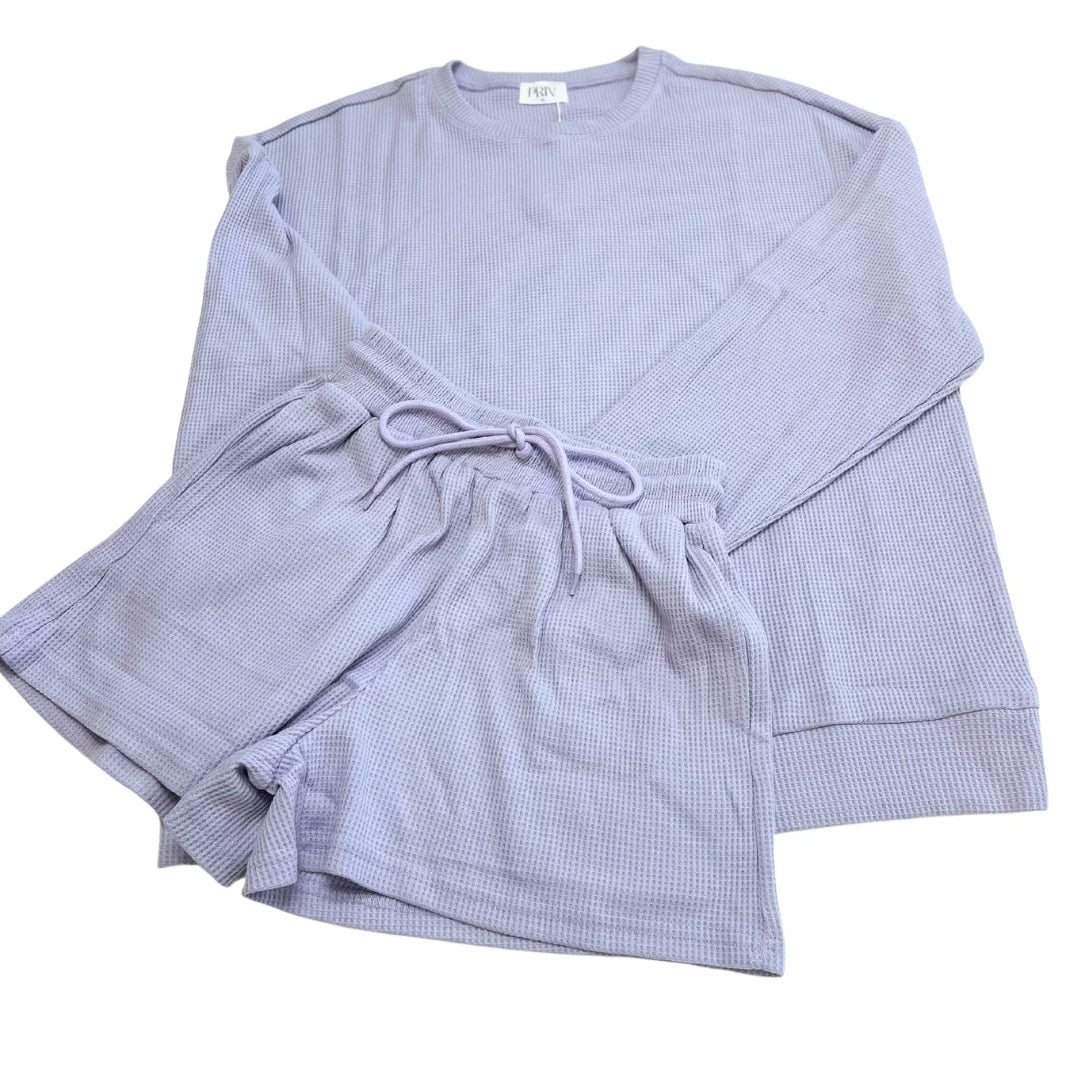 EVERYDAY WAFFLE SHORT SET
