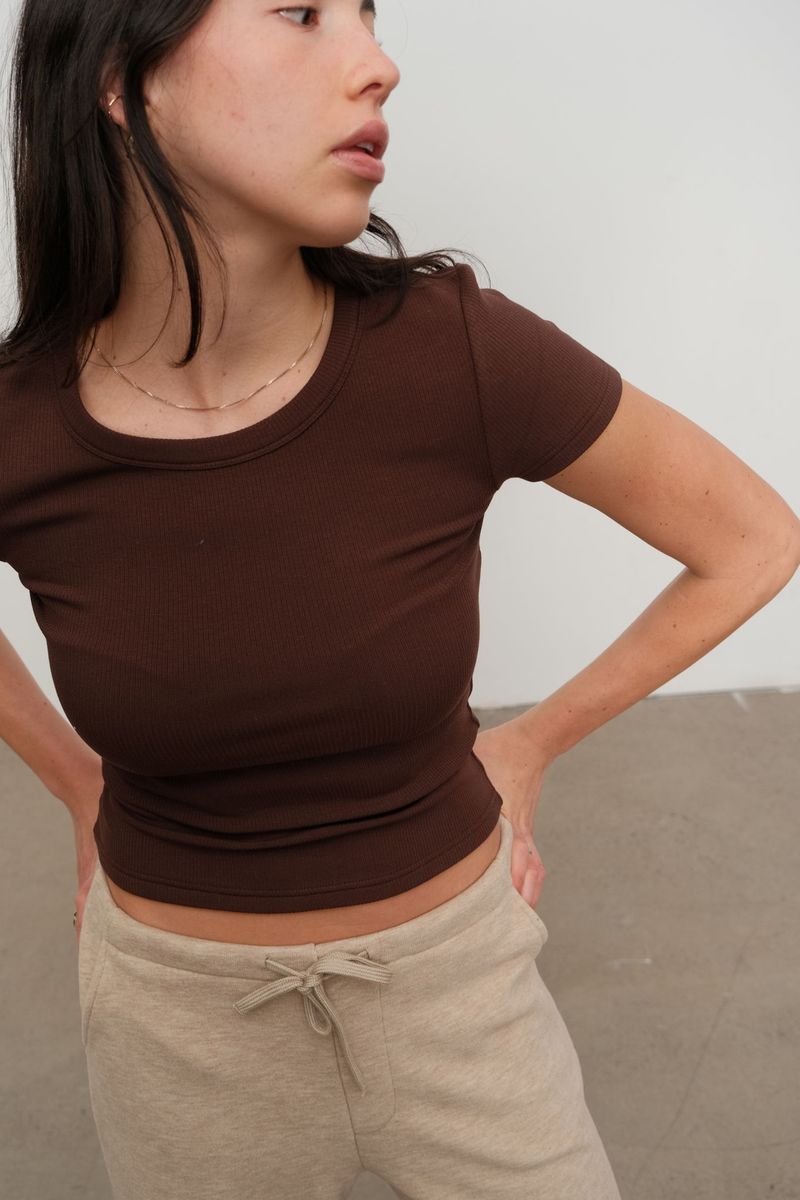 PLUSH RIB TEE