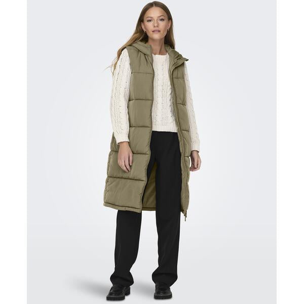ALINA PUFFER VEST - Stone Grey