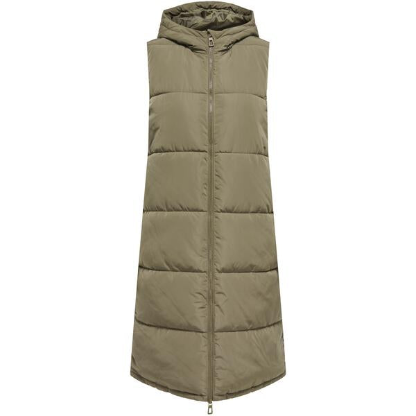 ALINA PUFFER VEST - Stone Grey