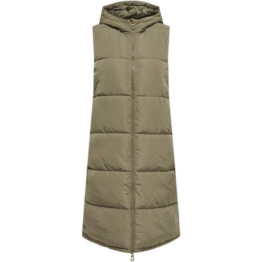 ALINA PUFFER VEST - Stone Grey