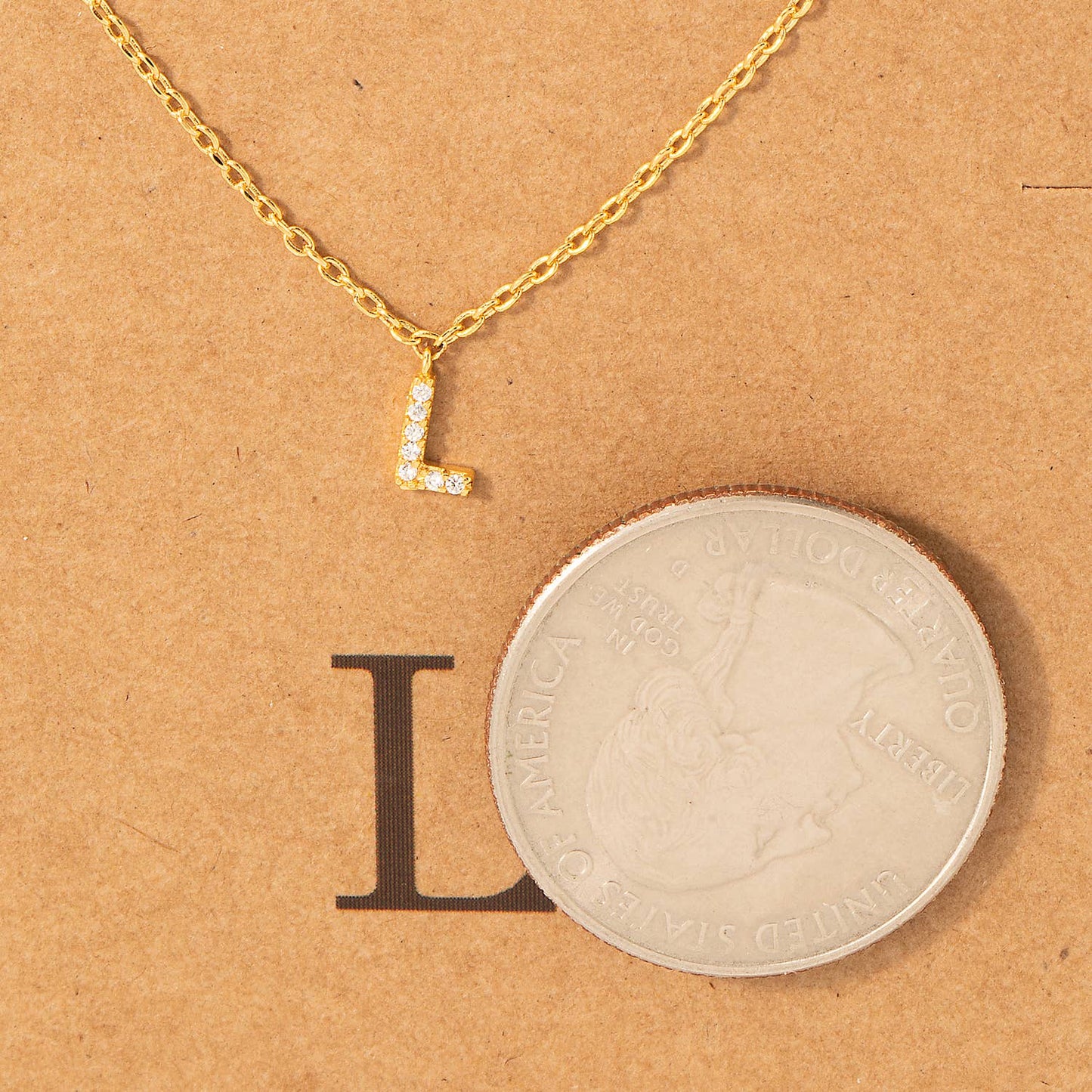 Mini Initial L Necklace
