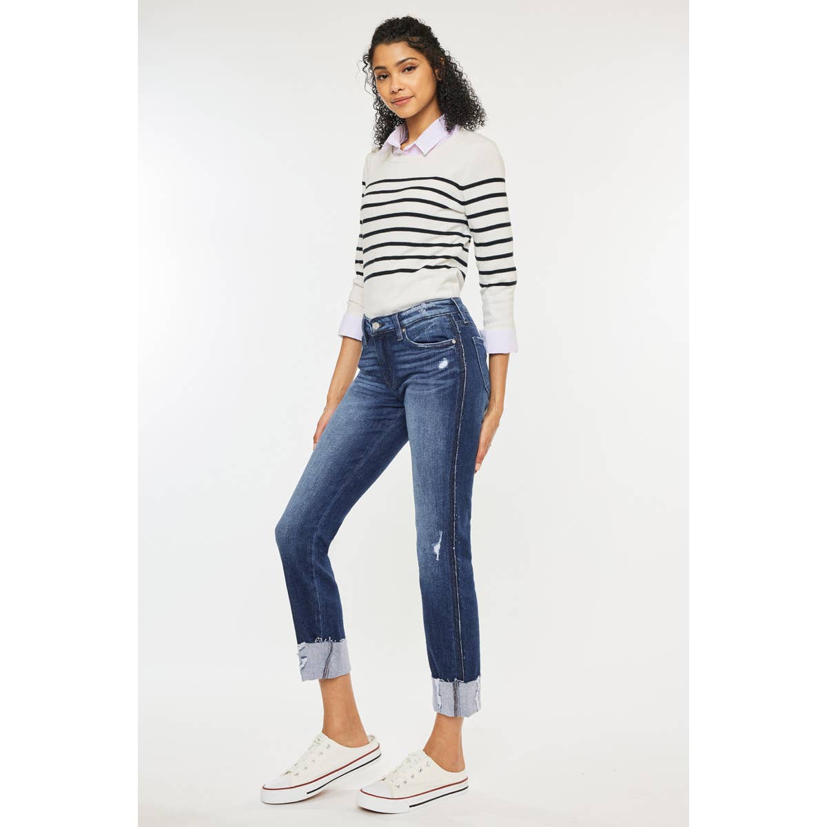 Izzy-Mid Rise Straight - Premium from Kan Can USA - Just $98! Shop now at Bri en Lyle Boutique