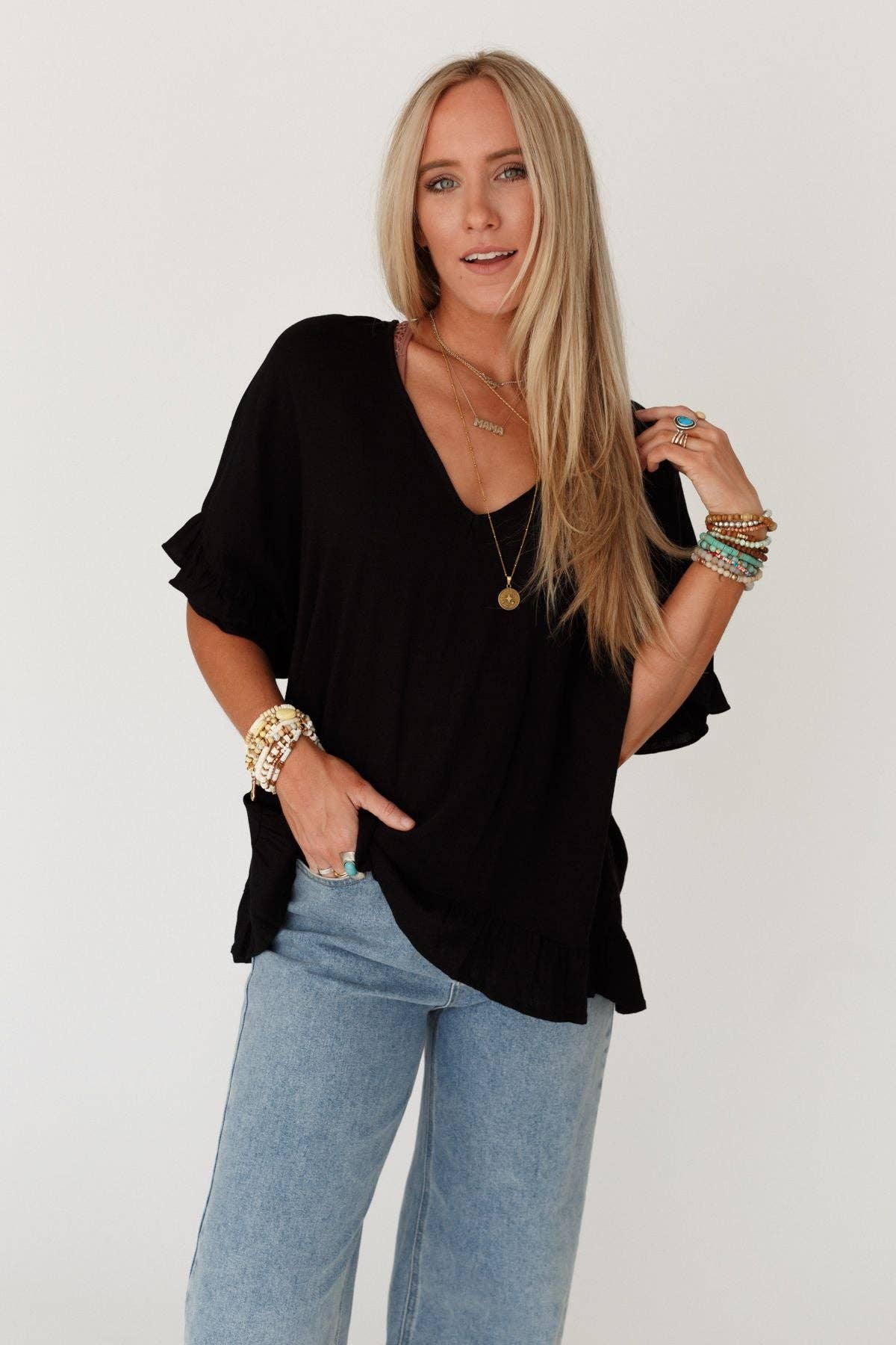 LET ME BE RUFFLED TOP
