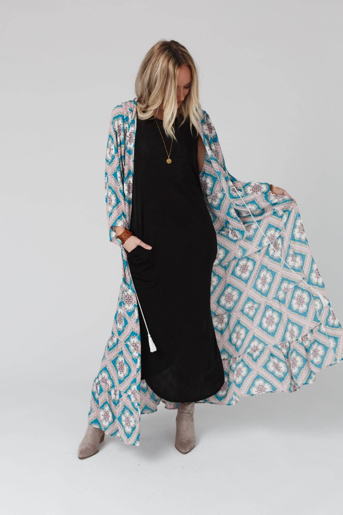 CASSIE SLEEVELESS POCKET MAXI DRESS