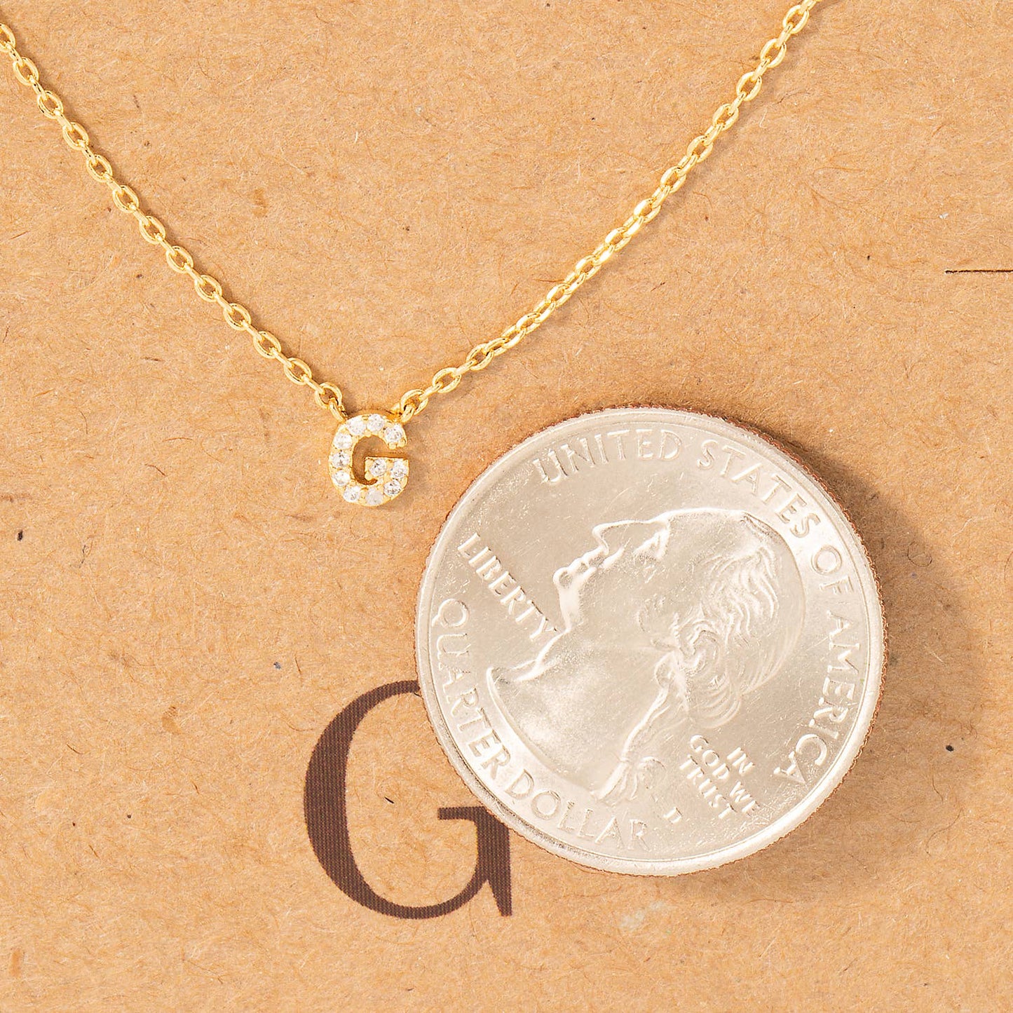 Mini Initial G Necklace