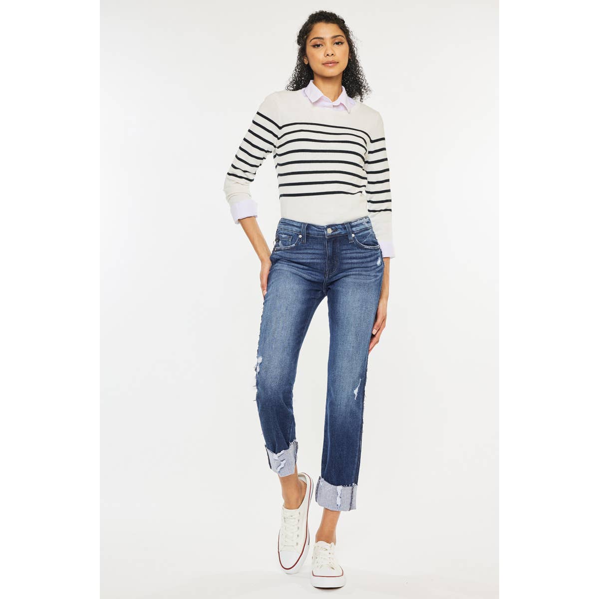 Izzy-Mid Rise Straight - Premium from Kan Can USA - Just $98! Shop now at Bri en Lyle Boutique
