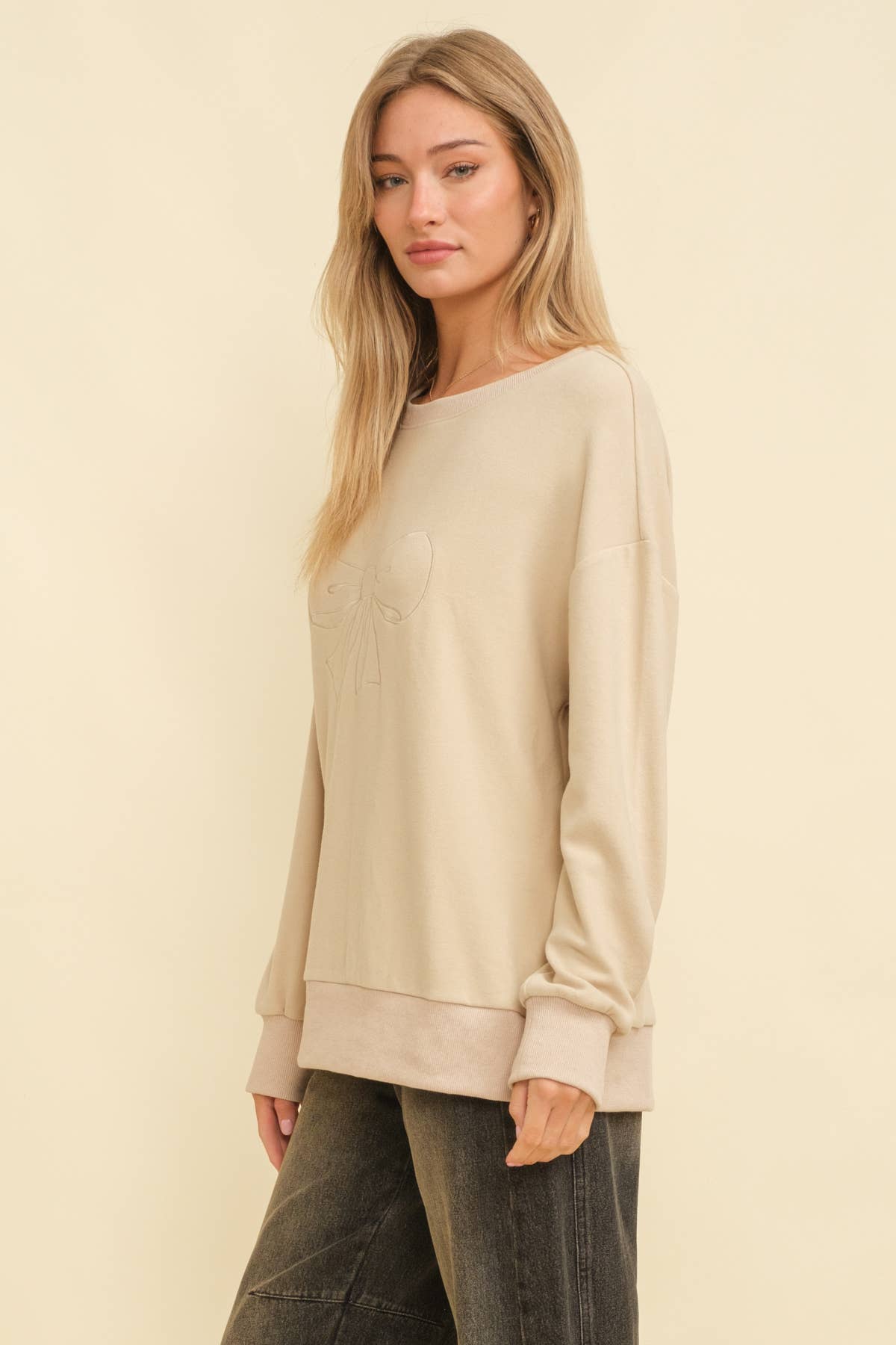 🎀 DROP SHOULDER OVERSIZED SWEATSHIRT