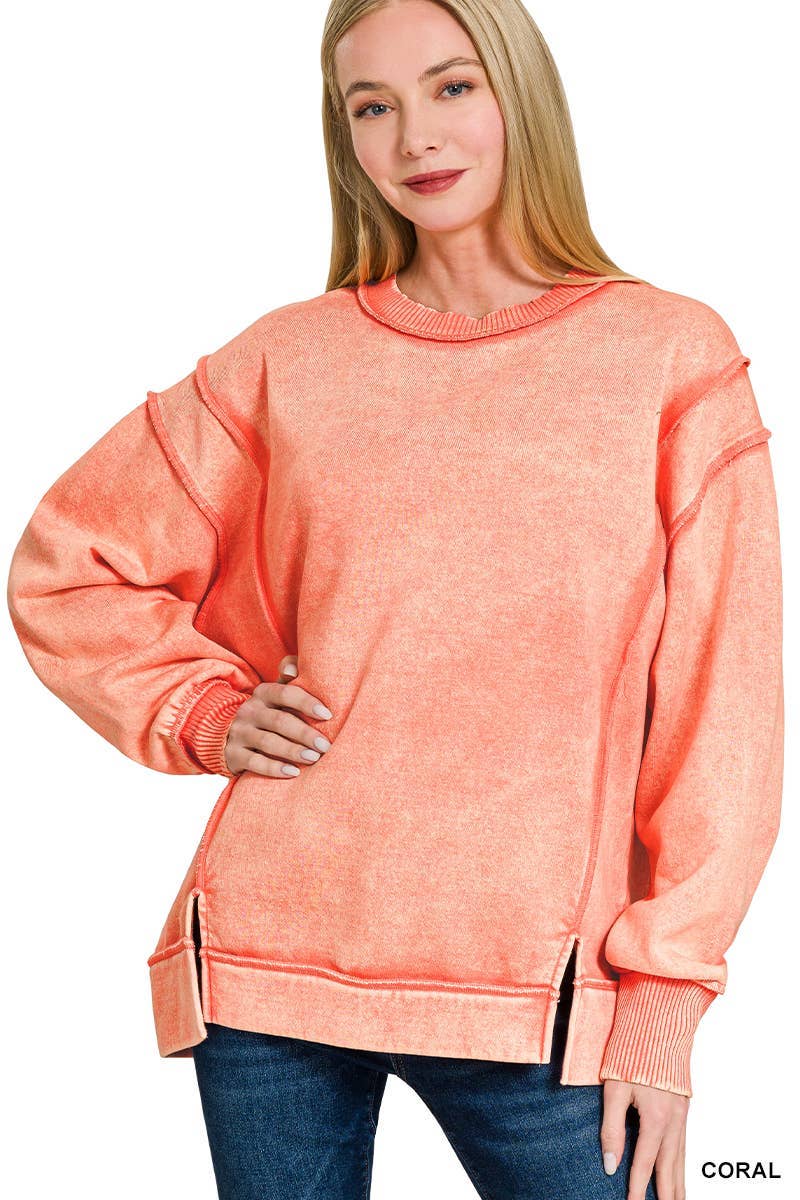 ROBBIE -Exposed seam crew