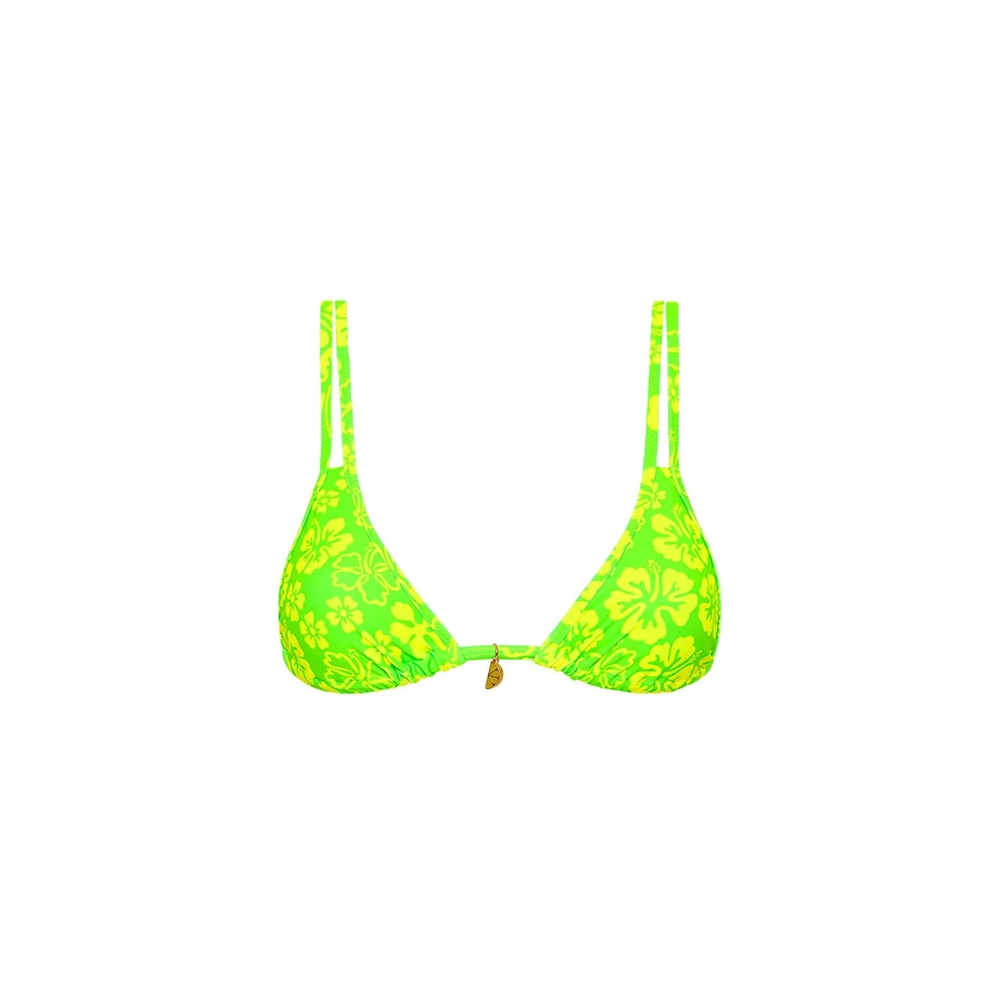 KULANI KINIS - Twin Strap Bralette Bikini Top - Aloha Lime - Premium swimsuits from KULANI KINIS - Just $79! Shop now at Bri en Lyle Boutique