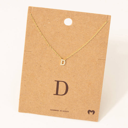 Mini Initial D Necklace