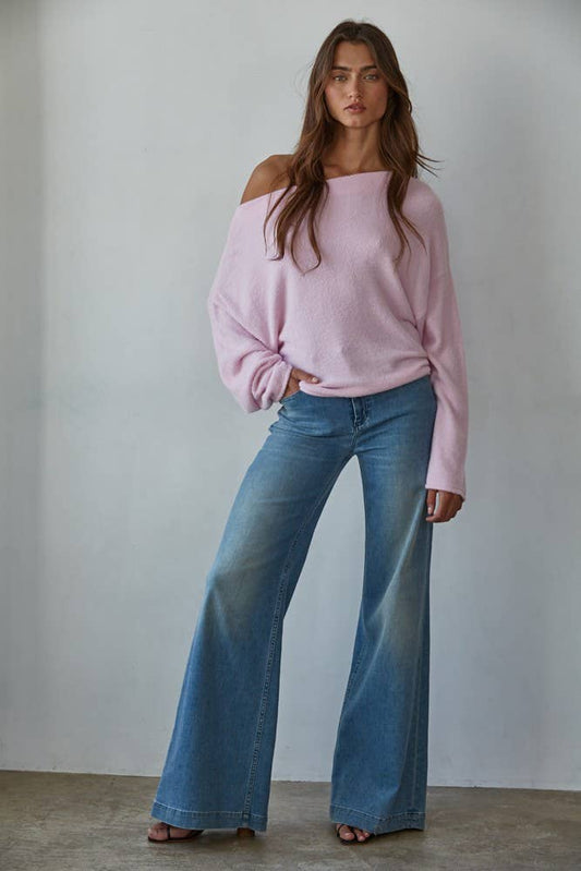 GRACIE BOAT NECK SWEATER