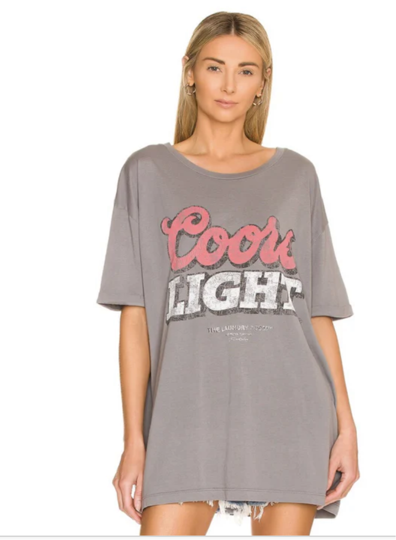 Coors Thrift - Oversized Tee - Gravity Grey