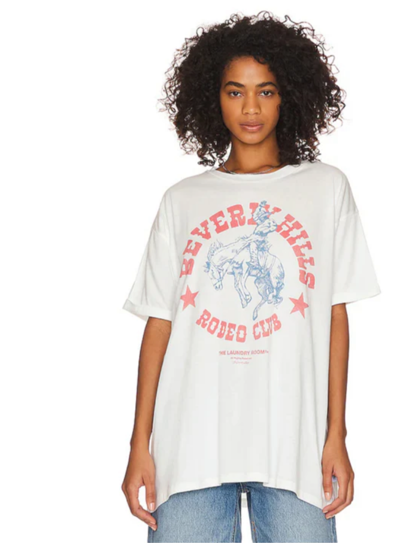 Beverly Hills Rodeo Club - Oversized Tee - White