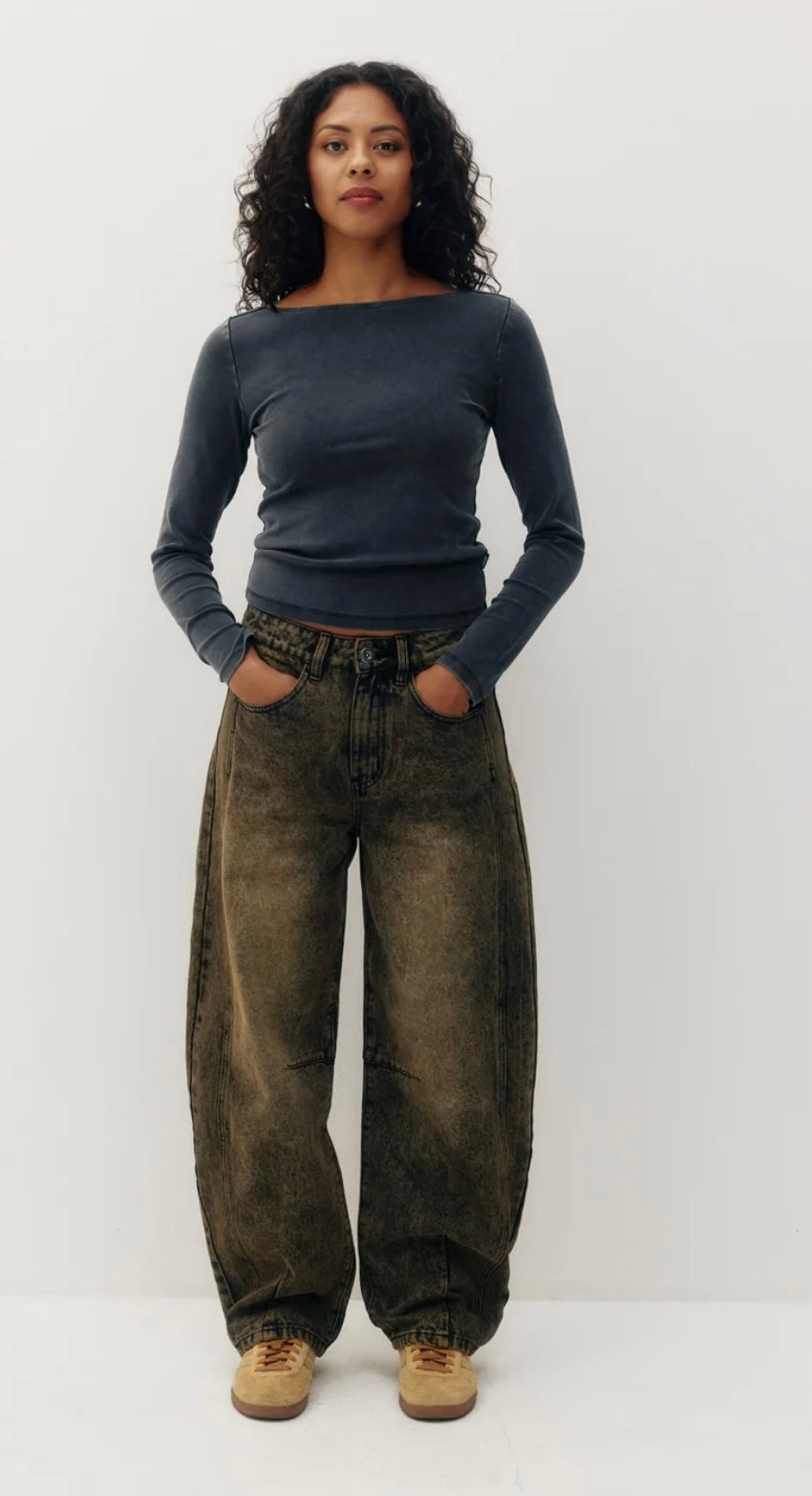 JACQUELINE BARREL LEG - BRONZE