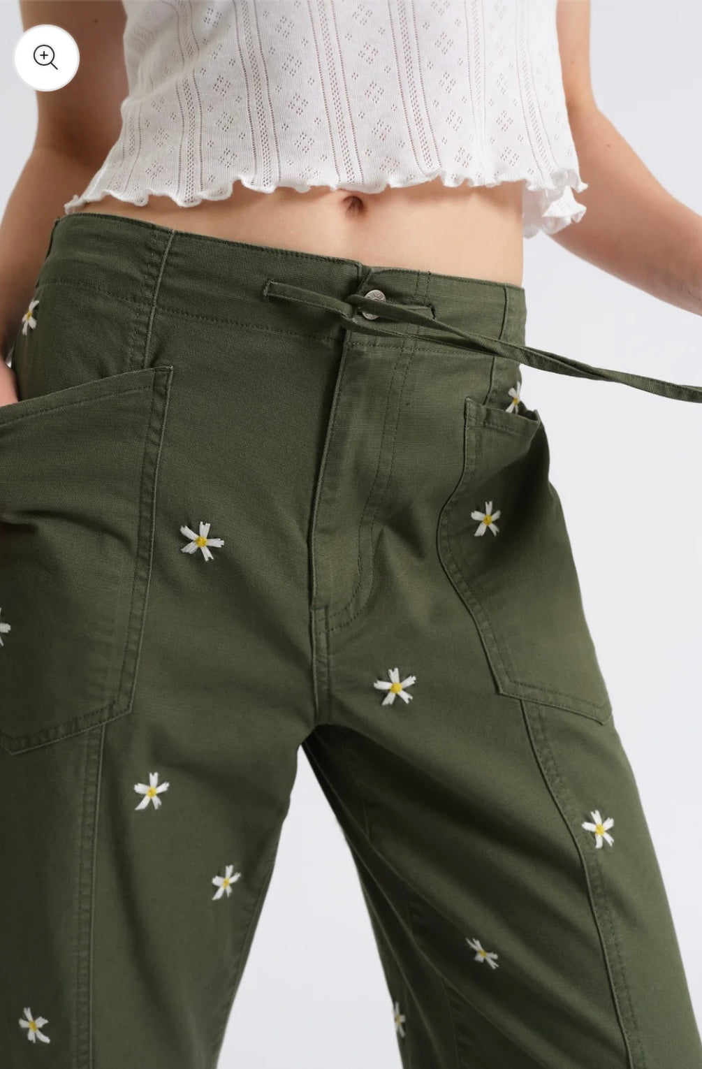 VILLA DRAWSTRING BARREL LEG PANT IN BRONZE GREEN