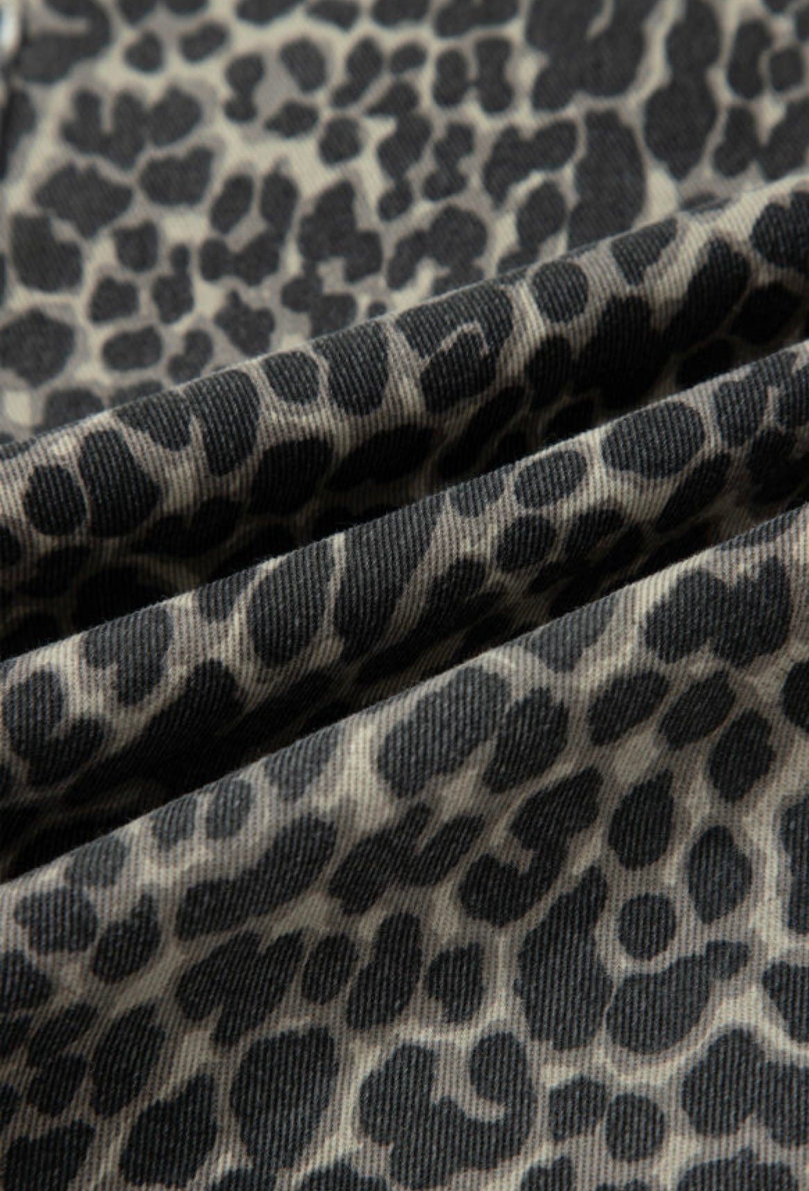 HANNA LEOPARD BARREL DENIM