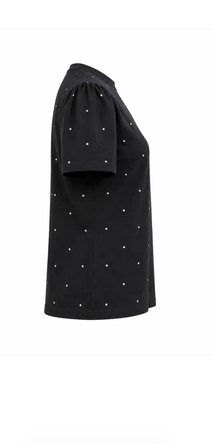 HARPER BLACK POLKA DOT TEE