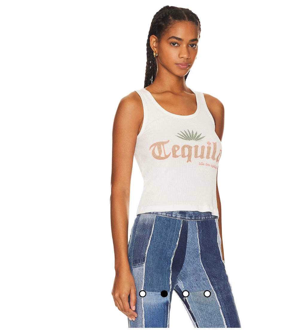 Tequila - Rib Tank - White