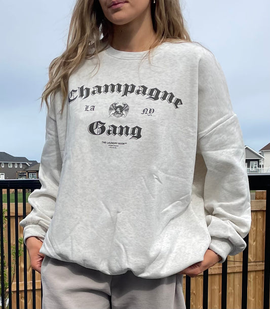 Champagne Gang - Jump Jumper - Pebble Heather