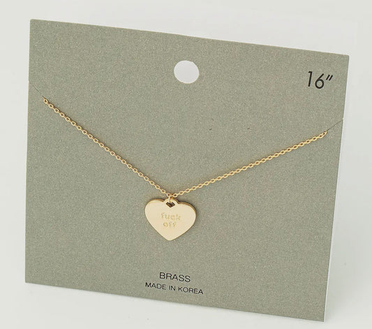FUCK OFF Necklace