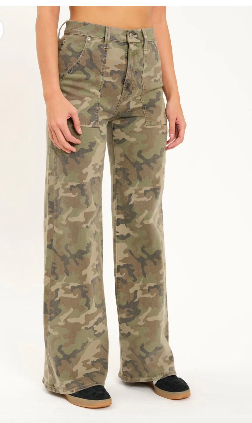 FAR OUT HIGH RISE WIDE LEG IN HIDEAWAY
