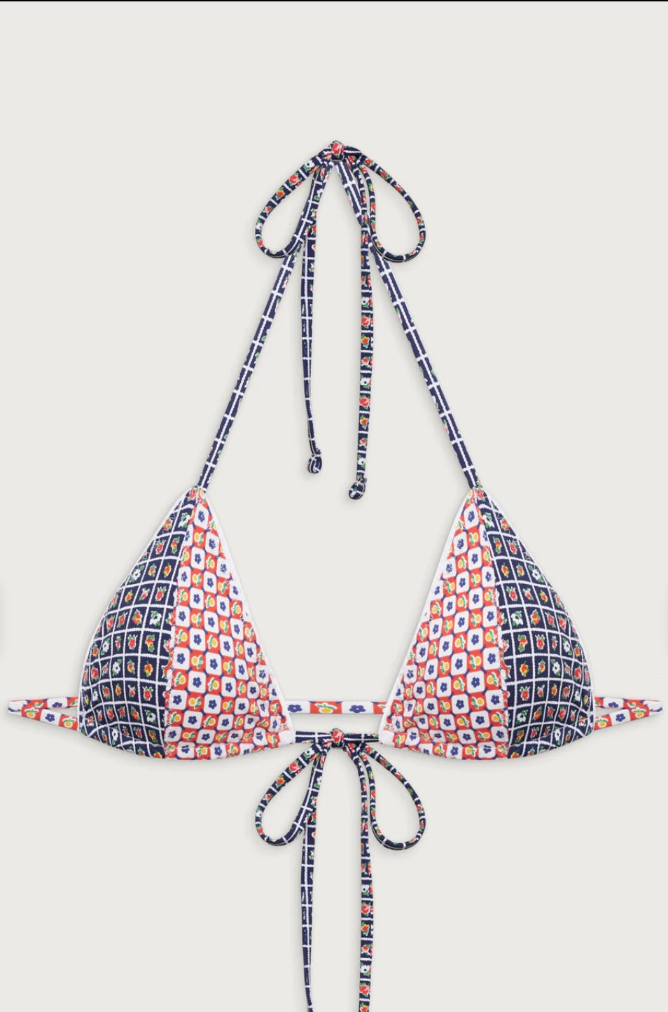 Coastal Micro Triangle Bikini Top - Farmhouse Florals - Premium swimsuits from Frankie’s - Just $130! Shop now at Bri en Lyle Boutique